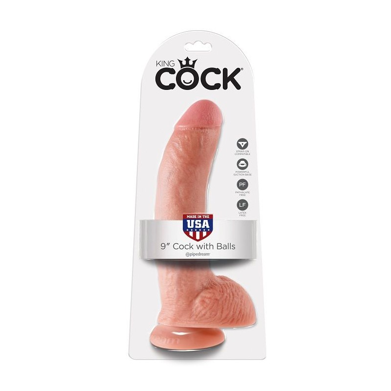 KING COCK 9 PENE REALaSTICO NATURAL 229 CM