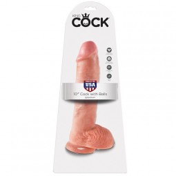 KING COCK 10 PENE REALaSTICO NATURAL 265 CM