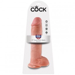 KING COCK 11 PENE REALaSTICO NATURAL 28 CM