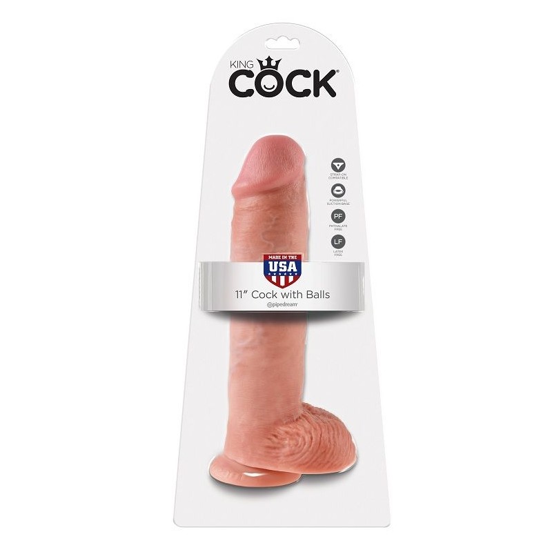 KING COCK 11 PENE REALaSTICO NATURAL 28 CM