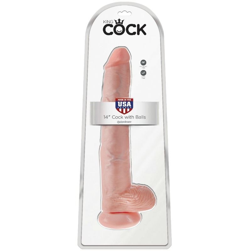 KING COCK PENE CON TESTaCULOS 356 CM COLOR NATURAL