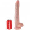 KING COCK PENE CON TESTaCULOS 356 CM COLOR NATURAL