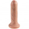 KING COCK DILDO REALaSTICO UNCUT NATURAL 15 CM
