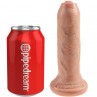 KING COCK DILDO REALaSTICO UNCUT NATURAL 15 CM
