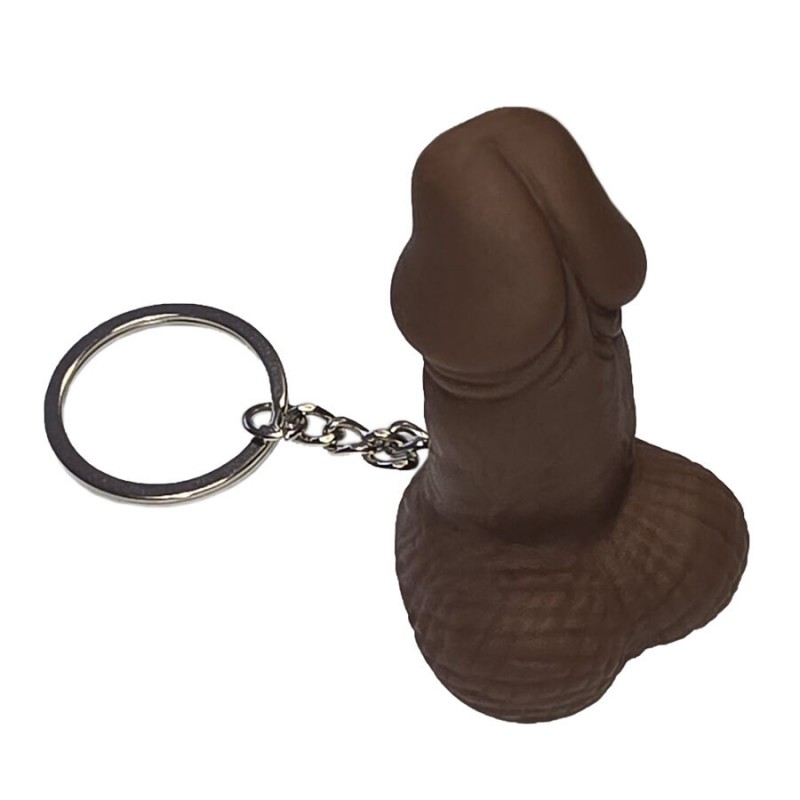DIABLO PICANTE SILBATO LLAVERO CON FORMA DE PENE MULATO
