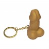 DIABLO PICANTE SILBATO LLAVERO CON FORMA DE PENE DORADO