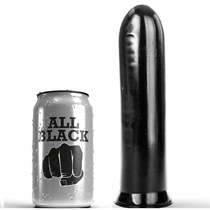 ALL BLACK DILDO NEGRO 19 CM