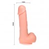 BAILE DONG DILDO REALaSTICO VIBRACIaN Y ROTACIaN 20 CM