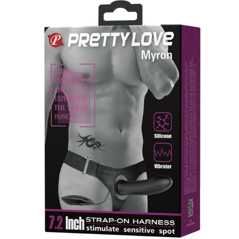 PRETTY LOVE MYRON STRAP ON CON VIBRACIaN Y DILDO HUECO