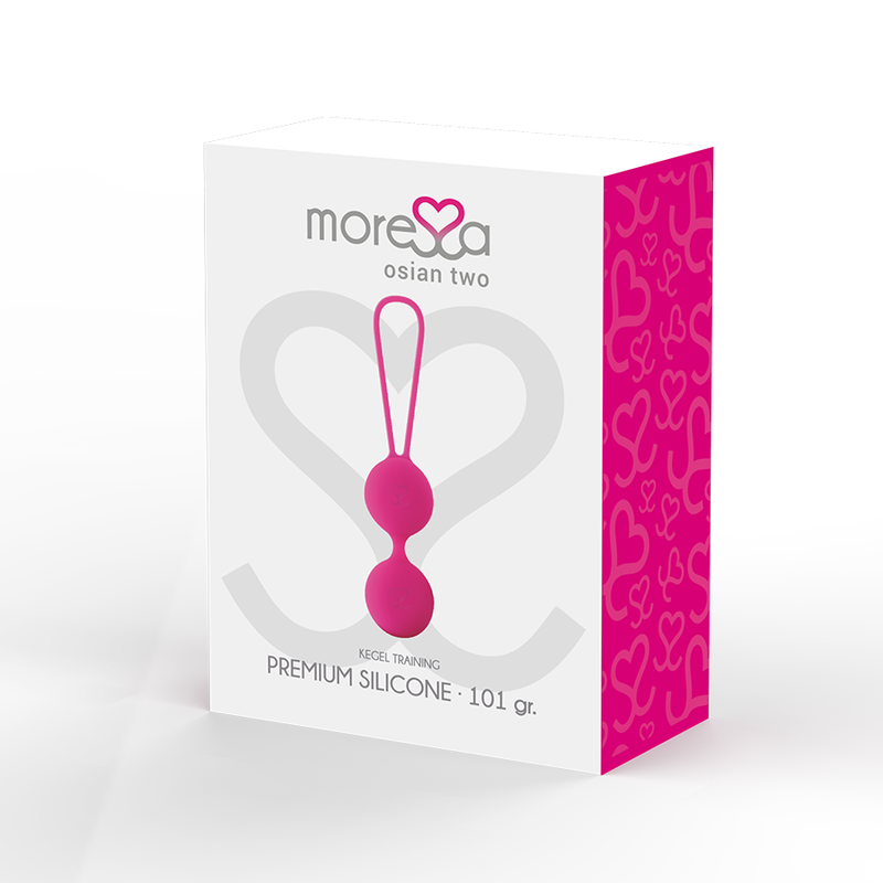 MORESSA OSIAN TWO ENTRENAMIENTO SUELO PELVICO 101gr PREMIUM SILICONA ROSA