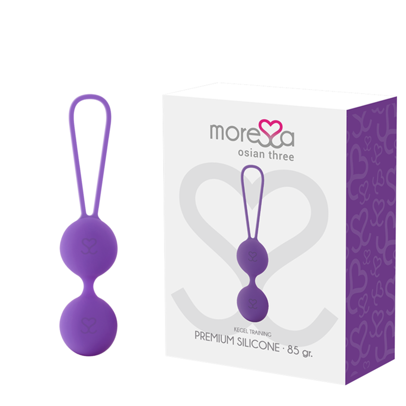 MORESSA OSIAN THREE ENTRENAMIENTO SUELO PELVICO 85 gr PREMIUM SILICONA LILA