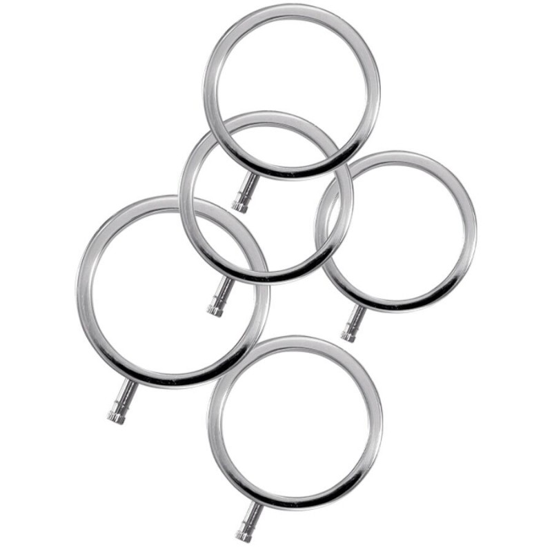ELECTRASTIM ELECTRARINGS ANILLOS METaLICOS PARA EL PENE PACK 5