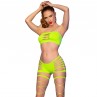 CHILIROSE CR 4866 SET TOP Y SHORT VERDE NEaN S M
