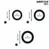 ADDICTED TOYS SET DE ANILLOS SILICONA PLANOS