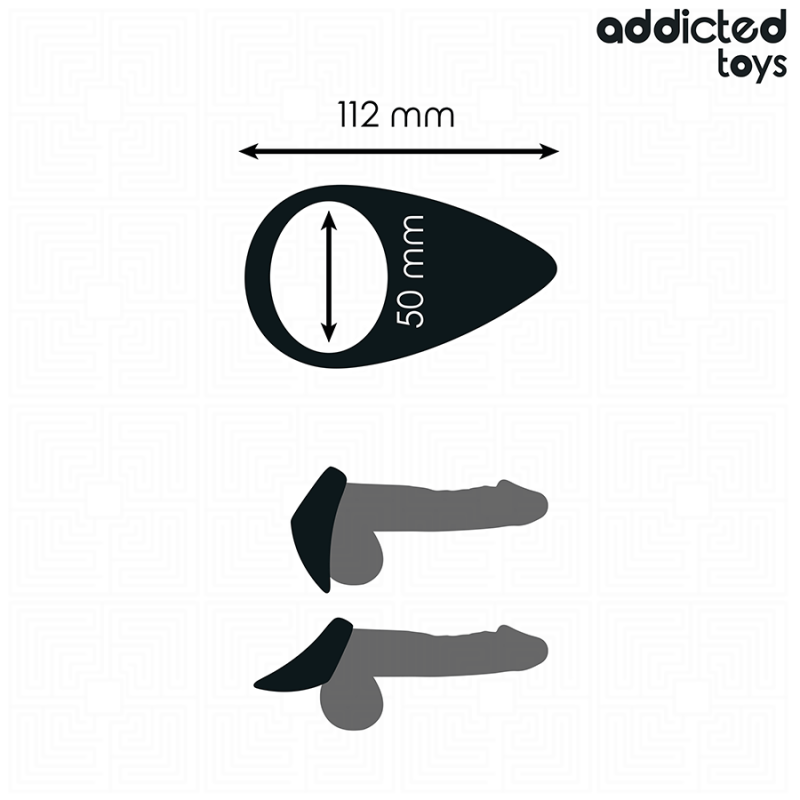 ADDICTED TOYS ANILLO CON FORMA DE LaGRIMA PARA EL PENE