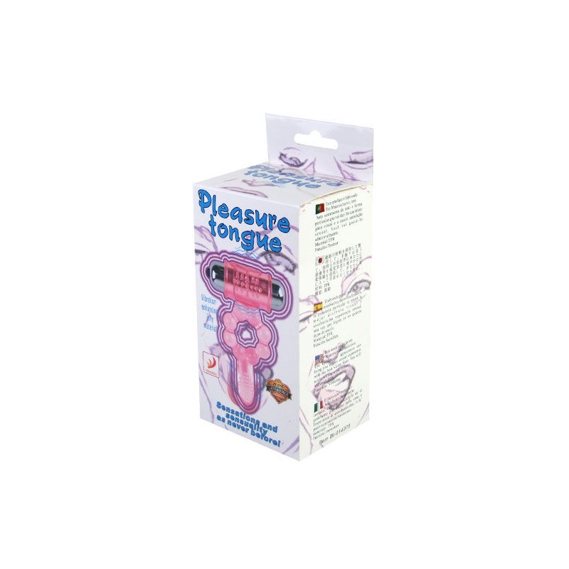 BAILE ANILLO SILICONA 10 RITMOS LENGUA CON VIBRACIaN ROSA