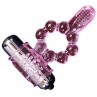 BAILE ANILLO SILICONA 10 RITMOS LENGUA CON VIBRACIaN ROSA