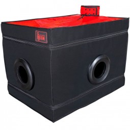 SECRET DOME KINK CLUB LA NICHE CABINA NEGRO ROJO