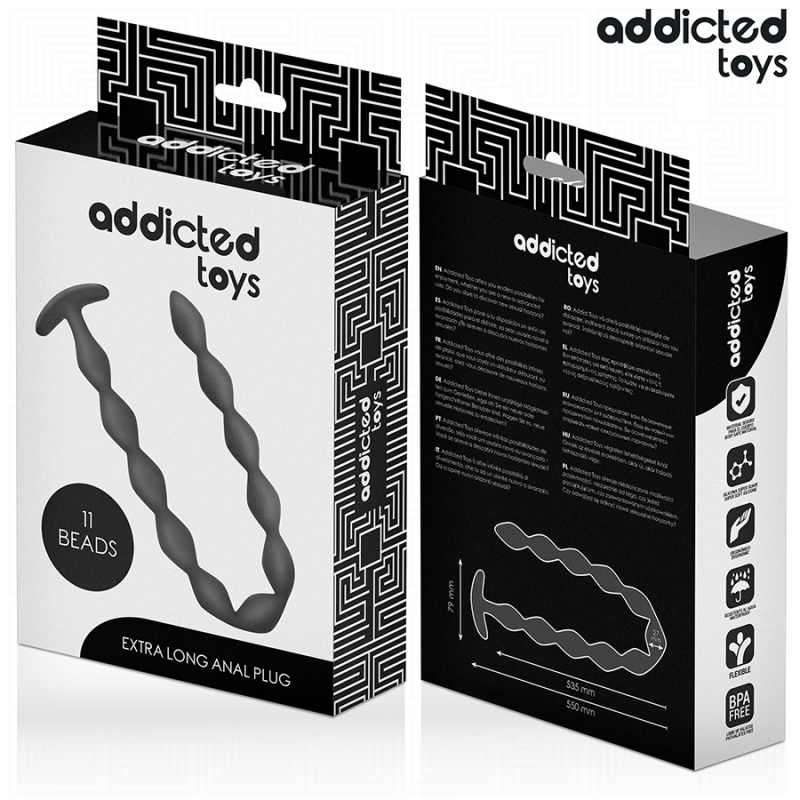 ADDICTED TOYS ROSARIO ANAL 27 CM EXTRA LARGO SILICONA