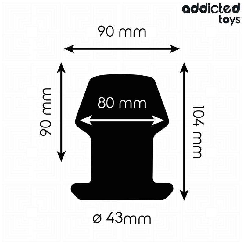 ADDICTED TOYS PLUG ANAL HUECO EXTREM SILICONA TALLA L 104 CM
