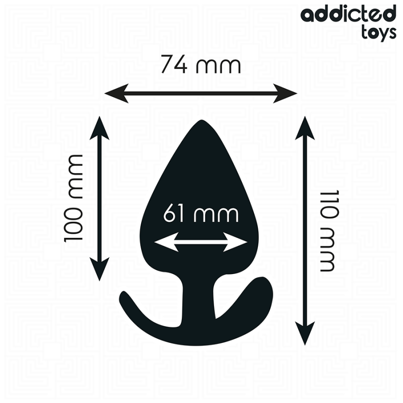 ADDICTED TOYS PLUG ANAL SILICONA TALLA XXL 11 CM