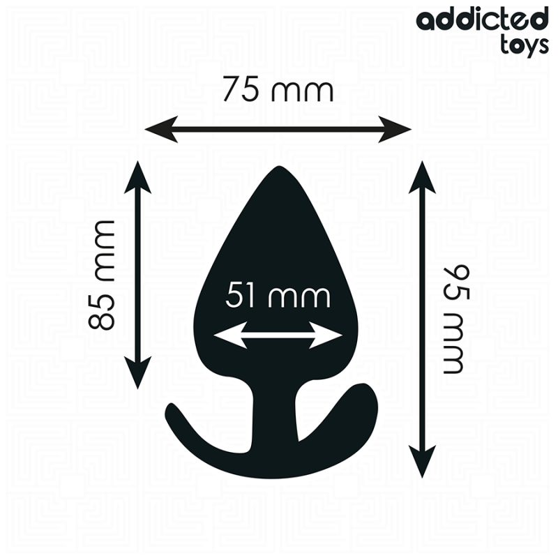ADDICTED TOYS PLUG ANAL SILICONA TALLA XL 95 CM