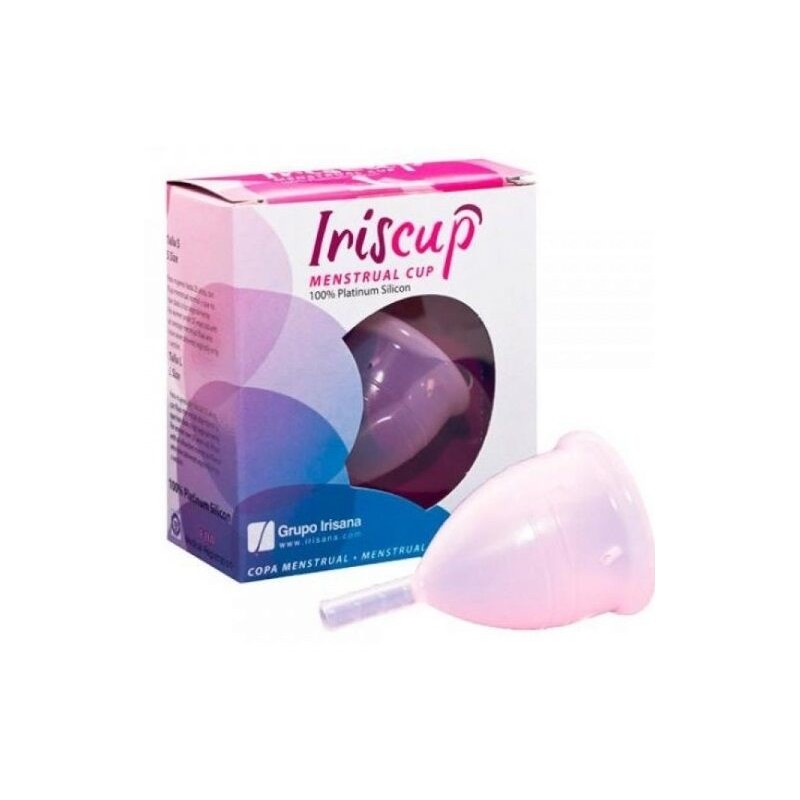 IRISCUP COPA MESTRUAL ROSA GRANDE BOLSA ESTERILIZADORA GRATIS