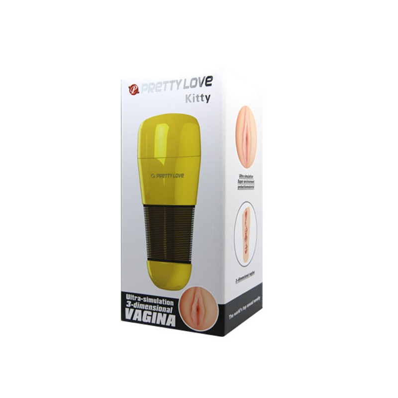 PRETTY LOVE MASTURBADOR MASCULINO KITTY ULTRA SIMULACION VAGINA
