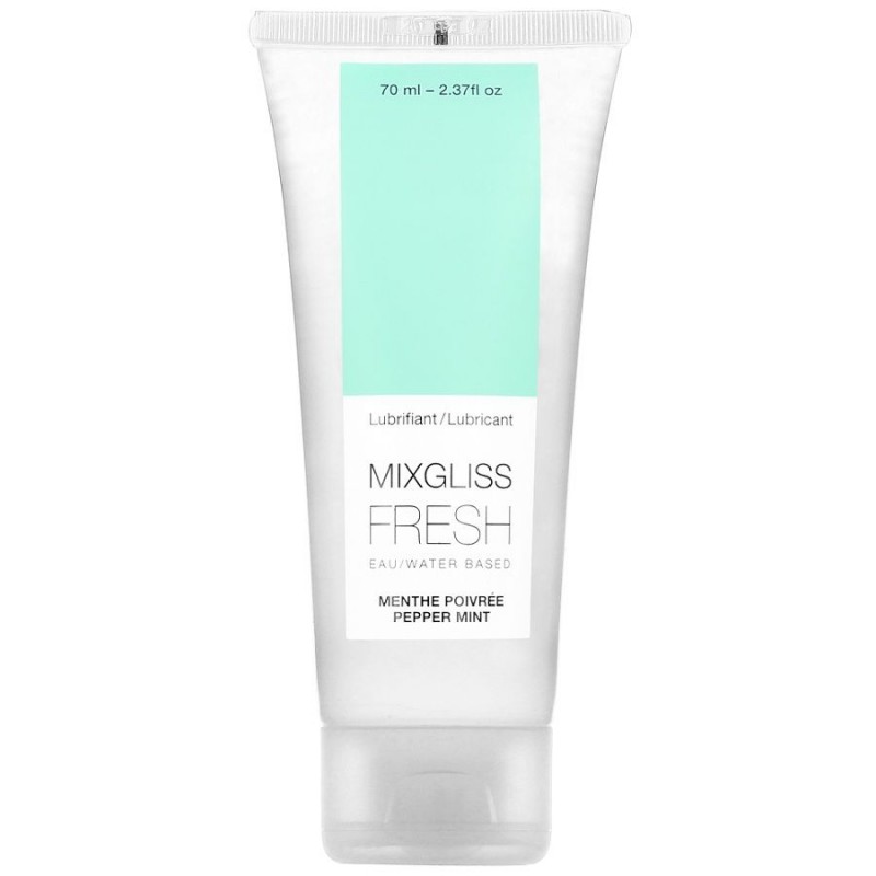 MIXGLISS LUBRICANTE BASE AGUA EFECTO FRIO SABOR A MENTA 70 ML