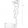 PASSION WOMAN BS032 BODYSTOCKING ROJO TALLA aNICA