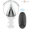 INTENSE PLUG ANAL 10 VIBRACIONES METAL CON CONTROL REMOTO M