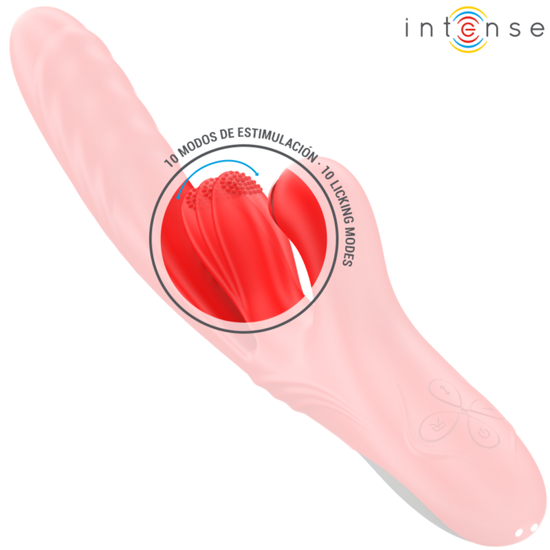 INTENSE KAROL VIBRADOR MULTIFUNCIaN EMPUJE ESTIMULACIaN ONDAS ESTIMULADORAS ROJO