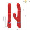 INTENSE LELE VIBRADOR MULTIFUNCIaN ROTATORIO OSCILACIaN ESTIMULACIaN ROJO