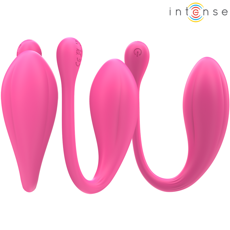 INTENSE JANICE VIBRADOR U DOBLE ESTIMULACIaN 10 VIBRACIONES ROSA CONTROL REMOTO