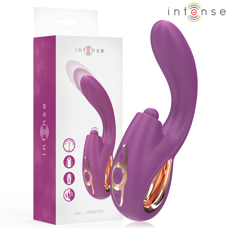 INTENSE LALI VIBRADOR PUNTO G MULTIFUNCIaN ESTIMULACIaN EMPUJE VIBRACIaN MORADO