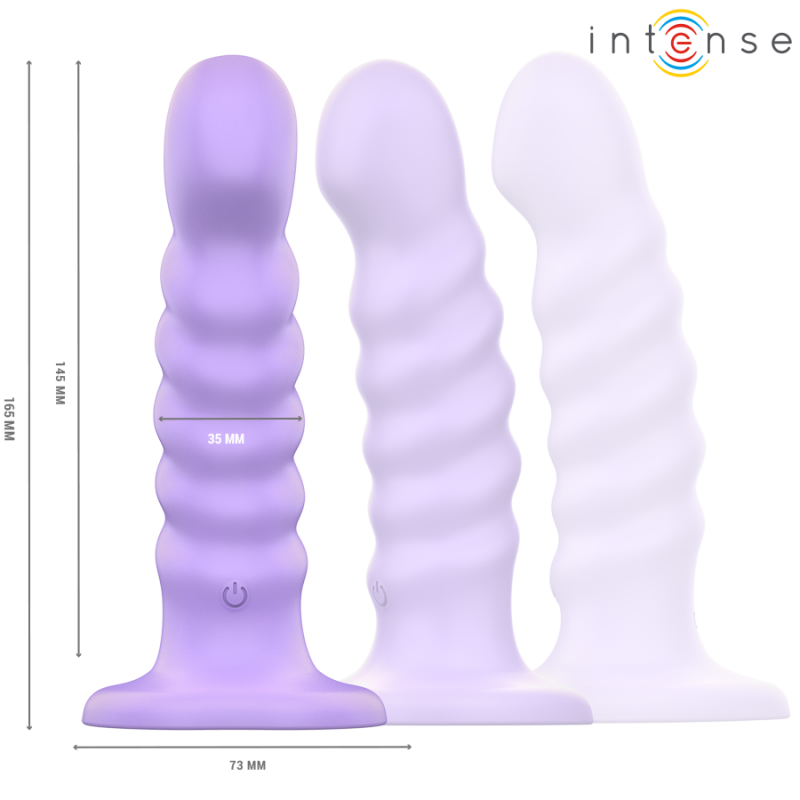 INTENSE BRENDA VIBRADOR TALLA M DISEaO EN ESPIRAL 10 VIBRACIONES MORADO CONTROL REMOTO