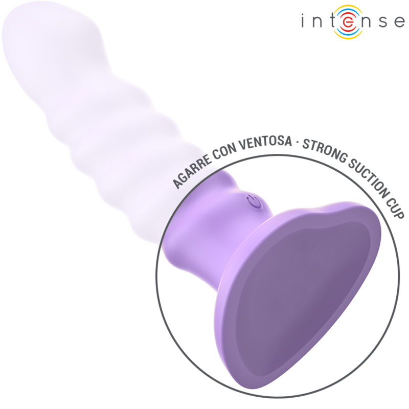 INTENSE BRENDA VIBRADOR TALLA M DISEaO EN ESPIRAL 10 VIBRACIONES MORADO CONTROL REMOTO