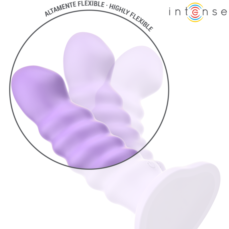 INTENSE BRENDA VIBRADOR TALLA M DISEaO EN ESPIRAL 10 VIBRACIONES MORADO CONTROL REMOTO