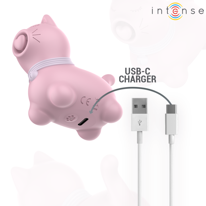 INTENSE ESTIMULADOR PUPP LENGUA PULSACIaN PARA CLaTORIS ROSA