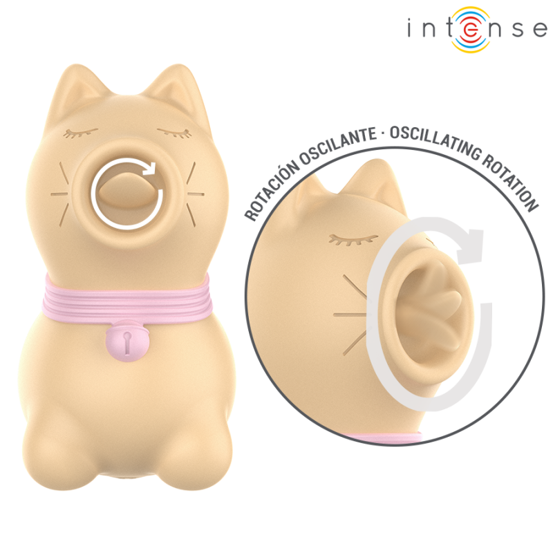 INTENSE ESTIMULADOR PUPPY LENGUA ROTADORA 360aº PARA CLaTORIS AMARILLO