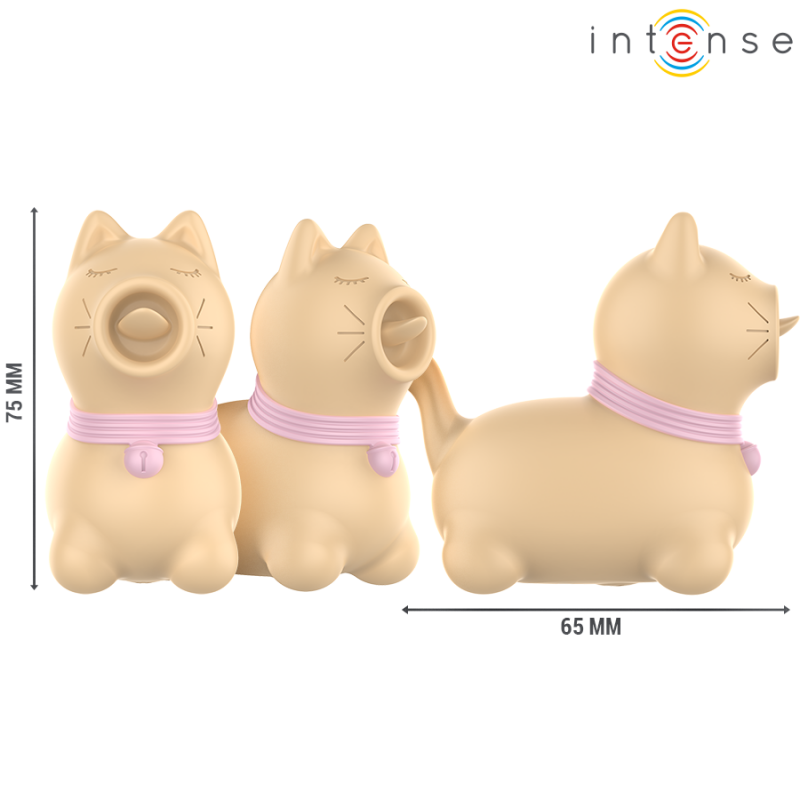 INTENSE ESTIMULADOR PUPPY LENGUA ROTADORA 360aº PARA CLaTORIS AMARILLO