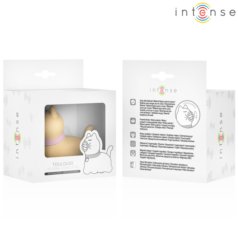 INTENSE ESTIMULADOR PUPPY LENGUA ROTADORA 360aº PARA CLaTORIS AMARILLO