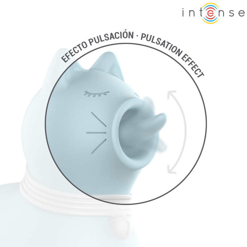 INTENSE ESTIMULADOR PUPPY LENGUA ROTADORA 360aº PARA CLaTORIS AZUL
