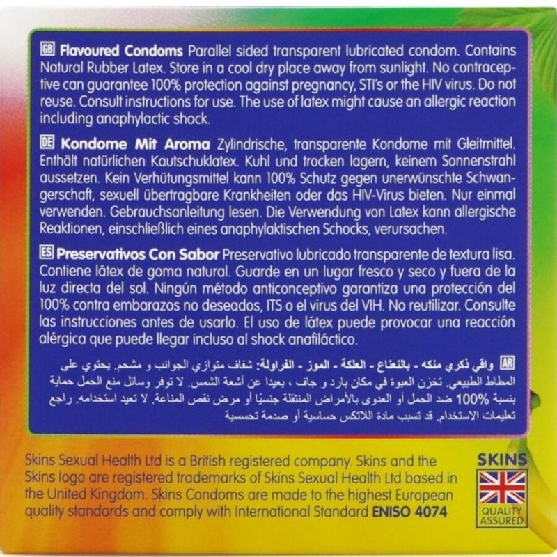 SKINS MULTI SABORES PRESERVATIVOS PREMIUM PACK 4