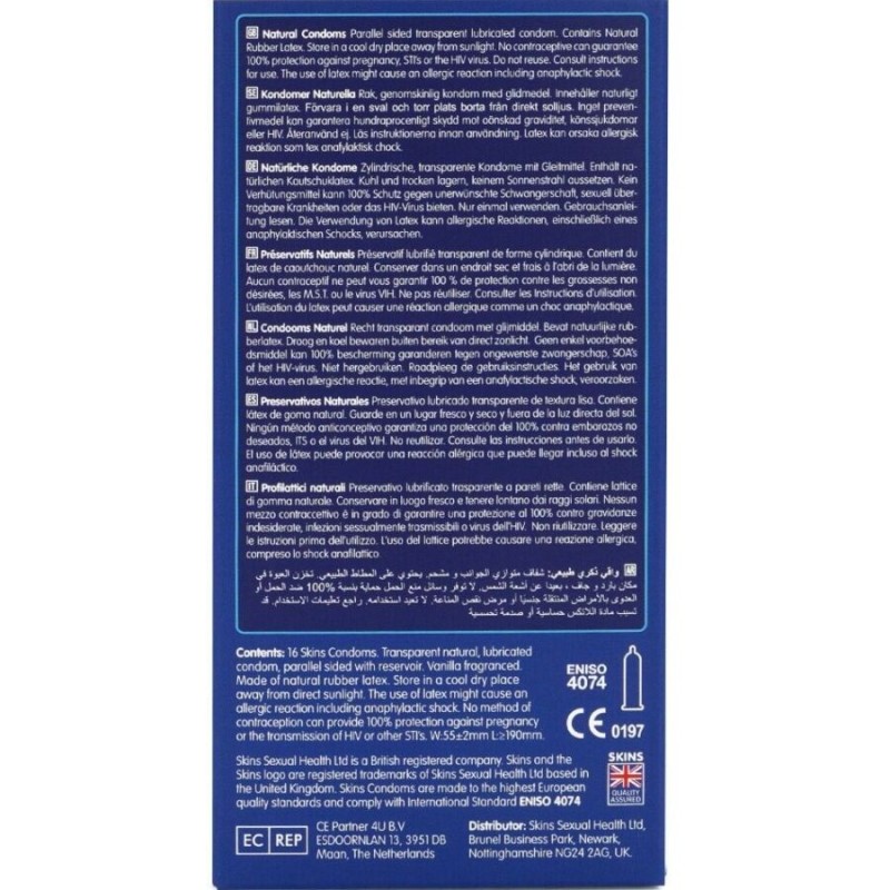 SKINS NATURAL PRESERVATIVOS PREMIUM PACK 16