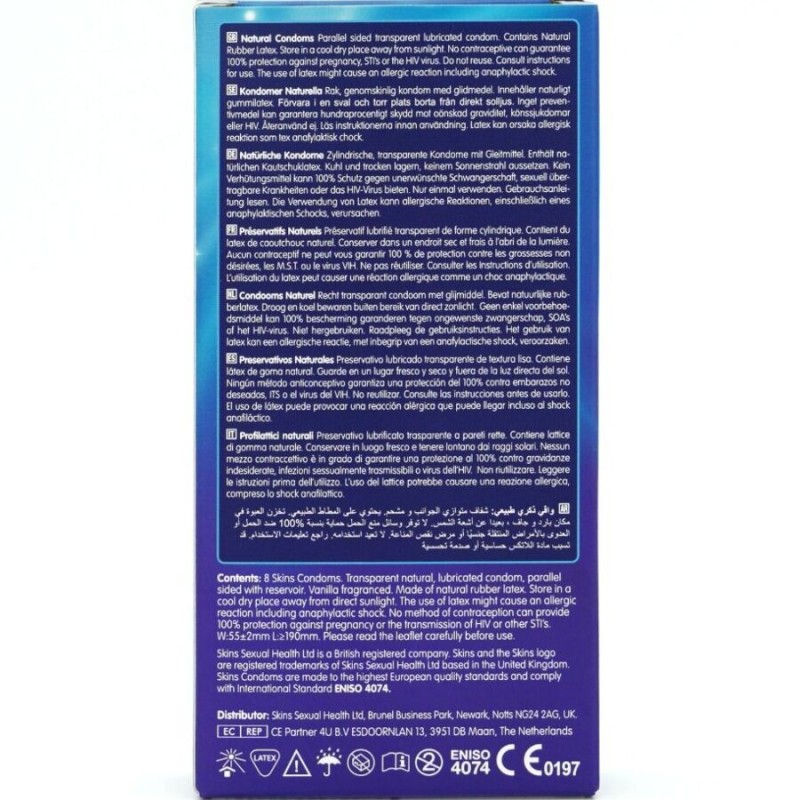 SKINS NATURAL PRESERVATIVOS PREMIUM PACK 8