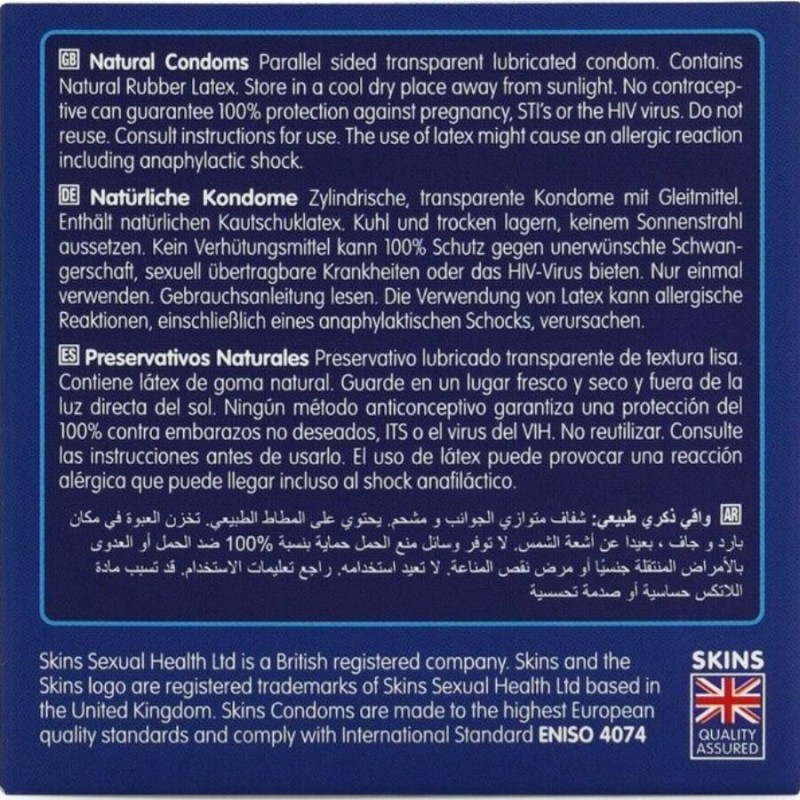 SKINS NATURAL PRESERVATIVOS PREMIUM PACK 4