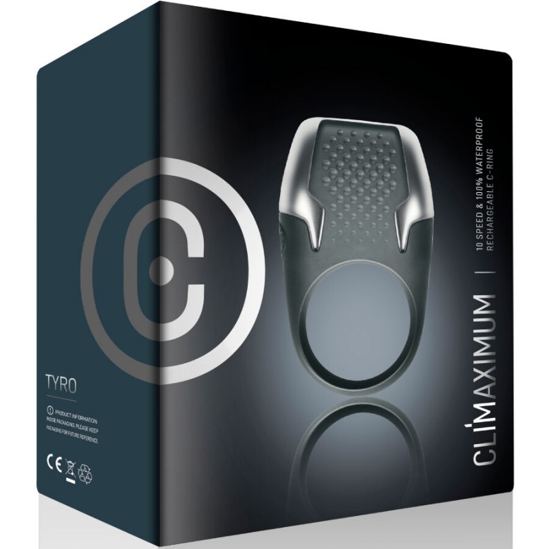 CLIMAXIMUM TYRO ANILLO VIBRADOR PARA PENE LUCES LED