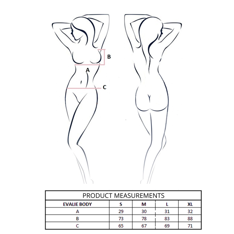 PASSION EVALIE BODY BLANCO L XL