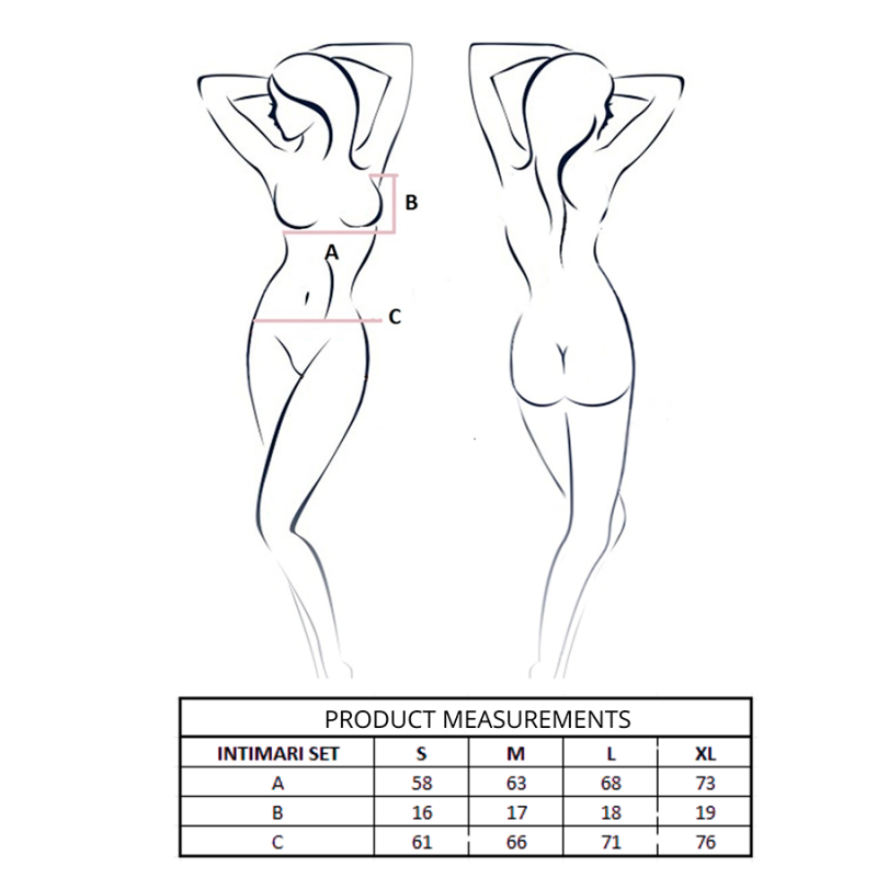 PASSION INTIMARI SET SUJETADOR BRAGAS ROSA L XL
